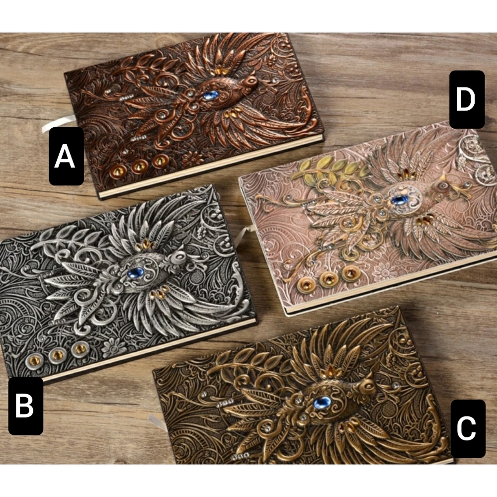 5⭐ Rated.🧡 Embossed Phoenix Journal - Picture 3 of 16